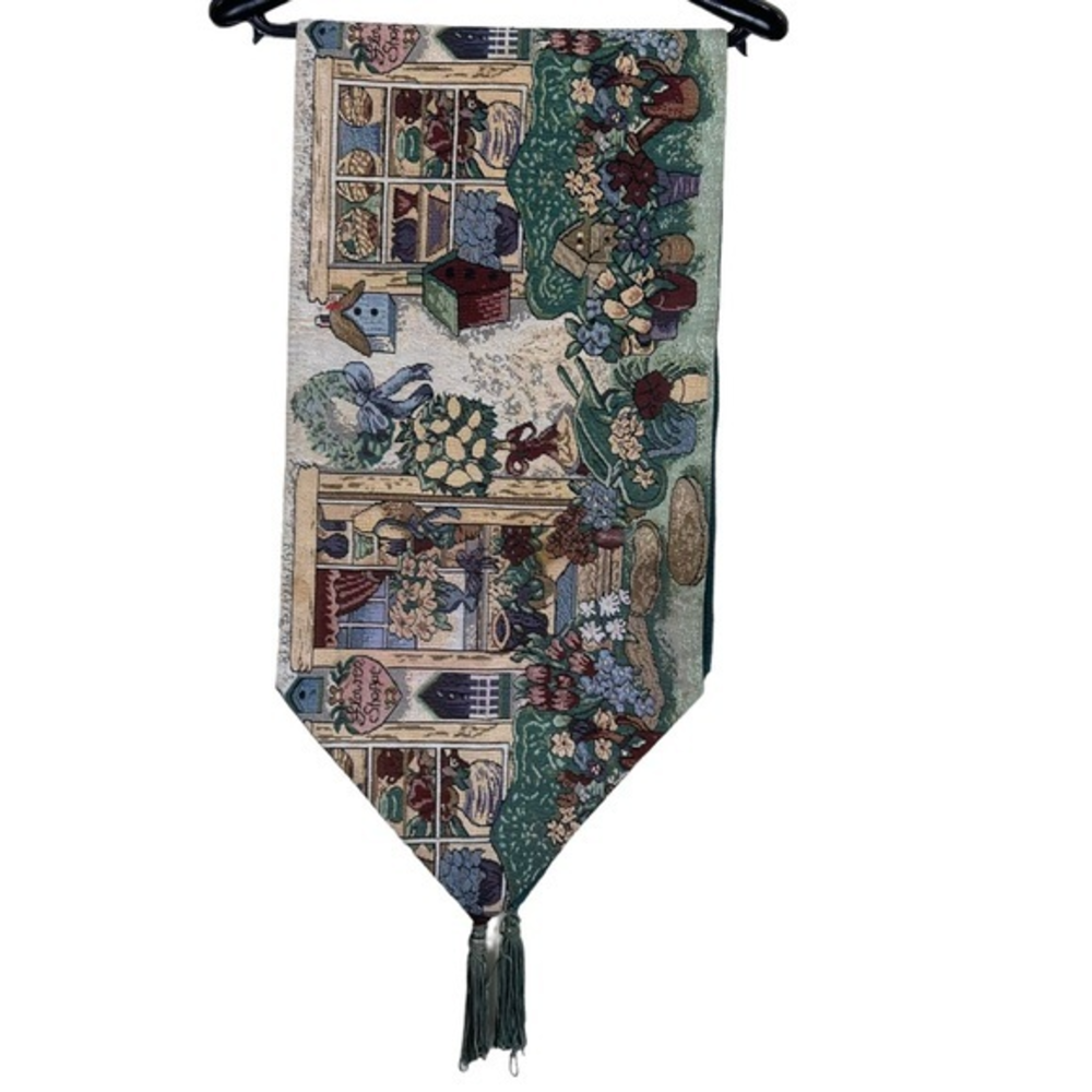 Country decor tapestry material table runner